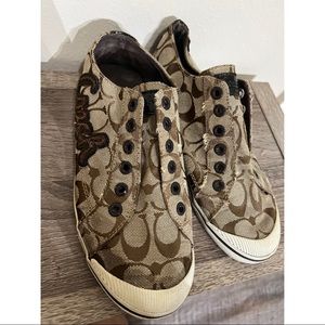 Vintage Coach Slide On Sneakers